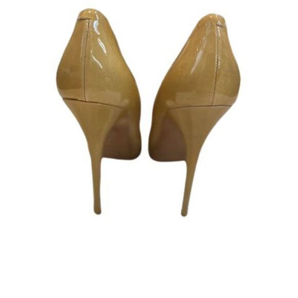 Jimmy Choo Light Mustard Patent Leather Cosmic Platform Pumps – Size 9 US - Picture 3 of 9